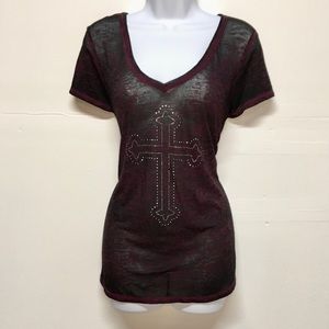 Rock & Republic Bling Cross Top